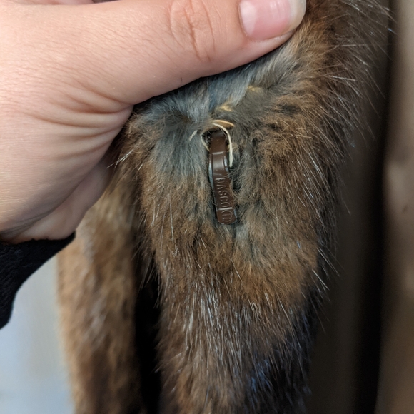 Vintage Muskrat Stroller coat-1985 WM.H.HARRIS Certificate authentic women's fur - Picture 9 of 13